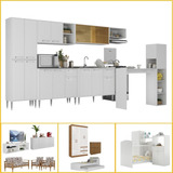 Kit Cozinha Casa Completa 4 Ambientes Multimóveis Cr60007