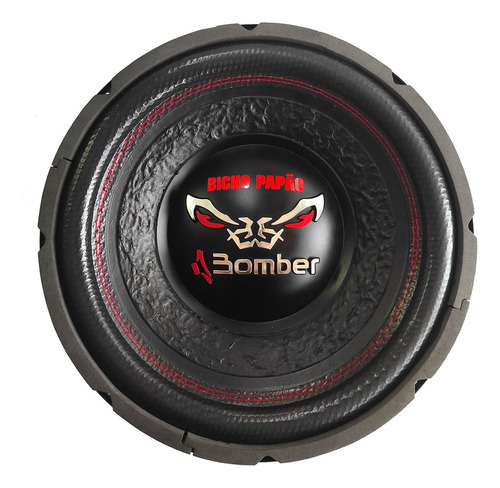 Alto Falante Subwoofer 12 400w 4+4 Ohms Bobina Dupla Bomber Cor Preto