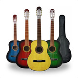 Guitarra Acustica Criolla Cuerdas Nylon Funda Pua Combo Full