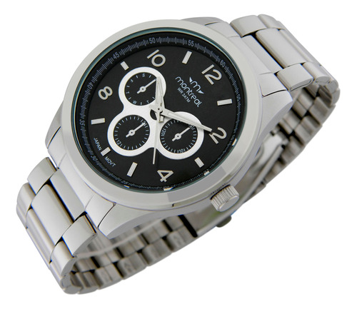 Reloj Montreal Hombre Ml1780 Caja Metal Malla Acero Inox.