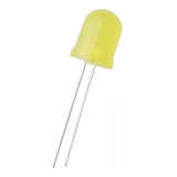 Pack De 10 Leds 5mm Amarillo Diodos Redondos