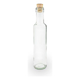 Botella Vidrio Aceite Vinagre Con Corcho 250 Cc Pack 12 