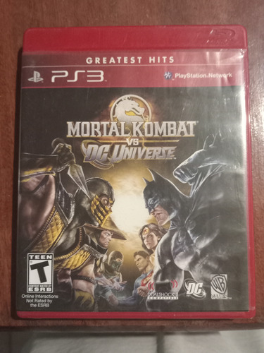 Mortal Kombat Vs Dc Universe Ps3 Físico Usado 