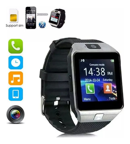 Telefone Celular Relógio Dz09 Inteligente Smartwatch Chip