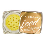 Pigmento Iced Pigment Powder Bling L.a Colors Color De La Sombra Dorado