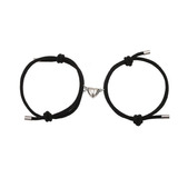 Pulseras Magnéticas Unidas Parejas/amigos Negro