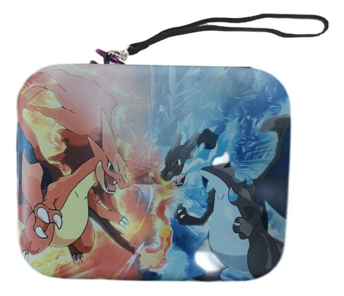 Porta 400 Cards Pokémon Charizard X E Y Estojo Case Protetor