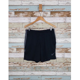 Bermuda Short Nike Dri Fit Preto Bolsos Laterais Masculina 