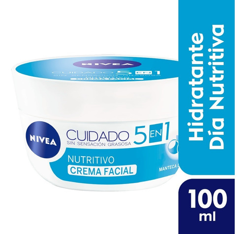 Crema Nivea Facial Piel Cuidado Nutritivo Mixta 100ml