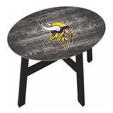 Fan Creations Minnesota Vikings Mesa Auxiliar De Madera Enve