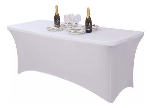 Funda De Mantel Tela Spandex Mesa 6tf 180x77x74cm Eventos