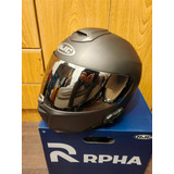 Casco Moto Hjc Rebatible Rpha 90s Pim-p Gris Mate