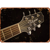 Cartel Metálico Decorativo Guitarra Takamine, Acústica, 8x12