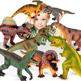 Abincee 8 Juguetes De Dinosaurio Grandes Para Niños De 3 A 