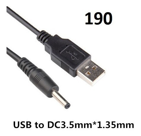 Cabo Usb 2.0 Macho X Dc Plug Conector 5v 3.5mm X 1,35mm