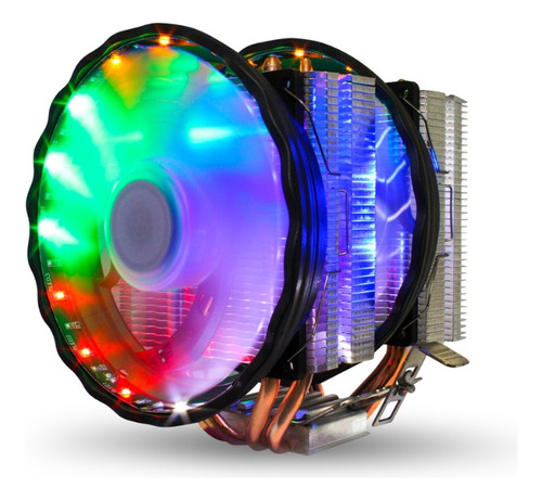 Cooler Para Processador Universal, Rgb, Fan Duplo,120mm 