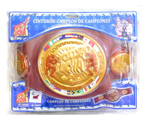 Cinturón De Campeón 100% Lucha Catch Combate Campeones Wwe @