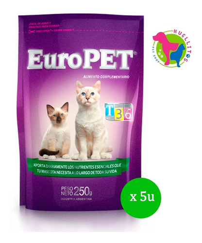 Alimento Complementario Gato Europet X250gr X 5u - E/g Z/o