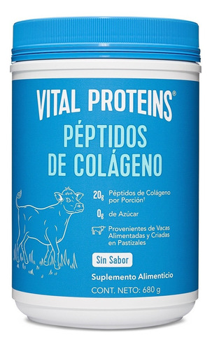 Péptidos De Colágeno 680g Vital Proteins Sin Lácteos Kosher