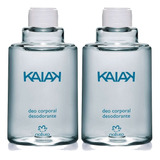 Kit 2 Perfume Kaiak Masculino Deo Corporal Refil Natura 100ml