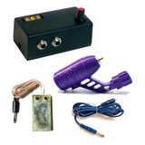 Kit Tattoo Rotativa Lfdt + Fuente Nano + Pedal Y Rca