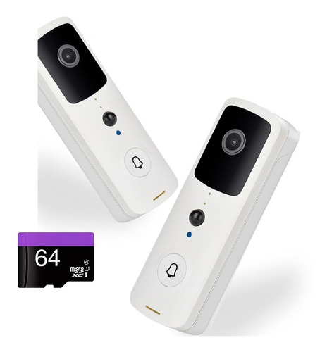 Camara Timbre Full Hd Wifi Video Audio + Memoria 64gb