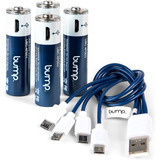 Pilas Aa Carga Micro Usb Incluye Cable Carga Pack 4