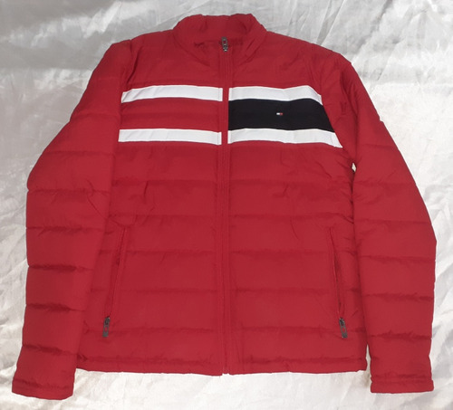 Campera Inflable Tommy Hilfiger Roja