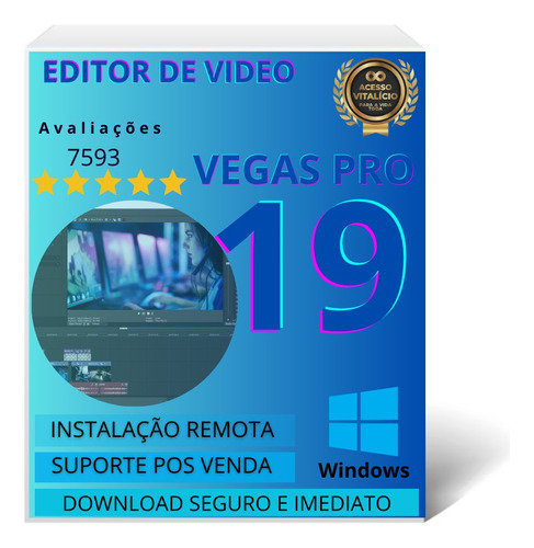 Software Para Edição De Video Vegas Pro 19 - Envio Digital