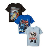 Camiseta De Los Muchachos 3-pack Transformers Niños Pequeños