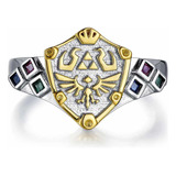 Anillo Legend Of Zelda, Plata De Ley 925 , Bañado Oro 18k