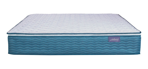 Colchon Inducol Resortes April Azul Queen Size 150x190x29 Cm