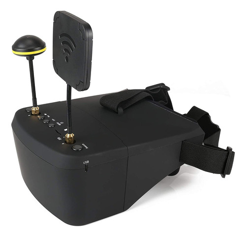 Ev800d Fpv Goggles With Dvr 5.8g 40ch 5 Inch 800x480 Divers. Color Negro