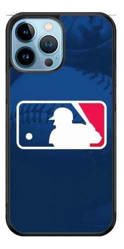 Funda Protector Para iPhone Mlb Logo Beisbol Azul 