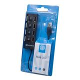 Hub Usb 2.0 4 Portas Com Led Indicador Hoopson Hub-004