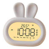 Reloj Despertador Digital Rabbit Kids Para Niños Niñas