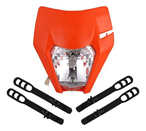 Foco Con Carcasa Naranja Conversión De Faro De Motocross H4