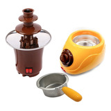 Pack Fondue + Cascada Chocolate 3 Pisos: Máquina De Fondue 