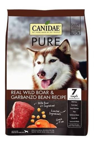 Alimento Natural Canidae Pure  Jabalí Y Garbanzo 10.8 Kg