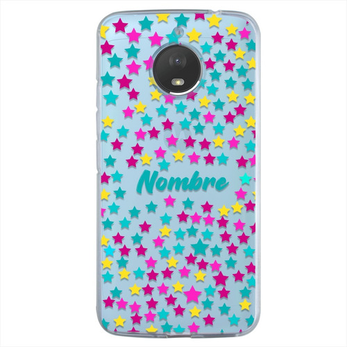 Funda Para Motorola Estrellas Personalizada Nombre