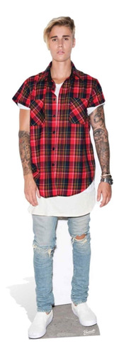 Star Cutouts, Justin Bieber (camisa A Cuadros Rojos), Soport