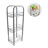 Organizador 3 Estantes Cromado Baño Cocina