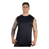 Camiseta Regata Dry Fit Básica Masculina Proteção Anti Suor