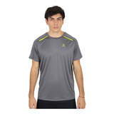 Remera Entrenamiento Topper Up Hombre En Gris | Dexter