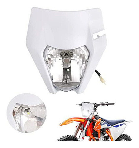 Faro Ktm Con Bombilla H4 Blanca Para Piezas De Motocross