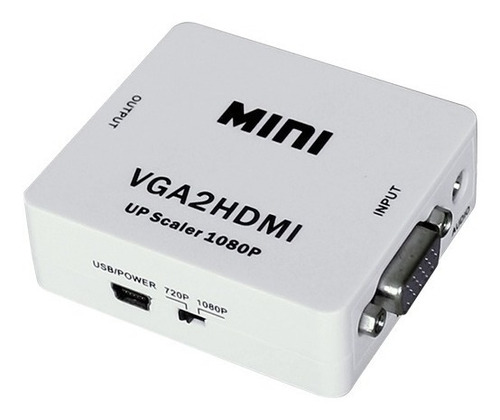 Convertidor / Adaptador Vga A Hdmi + Audio - Pc Y Portátiles