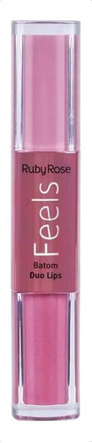 Labial Ruby Rose Duo Lips Feels Color V - g a $2833