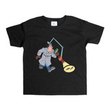 Remera Negra Adultos Inspector Gadget R111