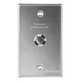 Botoeira Acionador Inox Saida Embutir Espelho 4x2 Intelbras