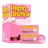 Caja X 100 Tabletas Digestivas De Pepto-bismol Masticables